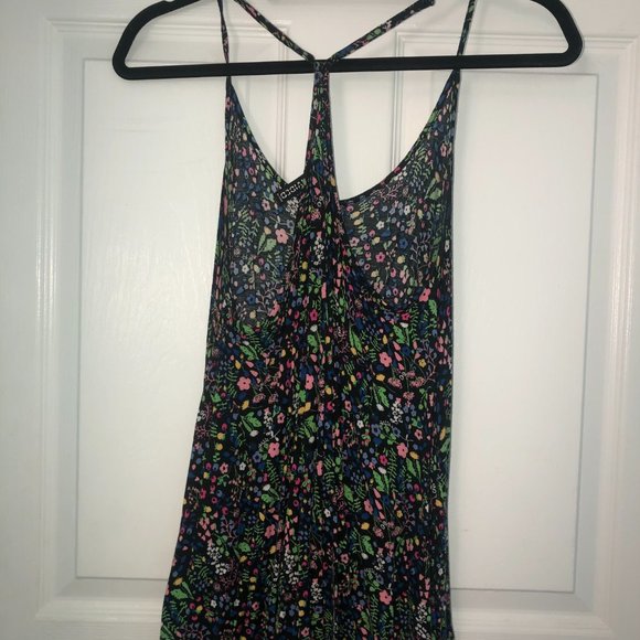 Neon Floral Razorback Tank Top - Picture 2 of 2